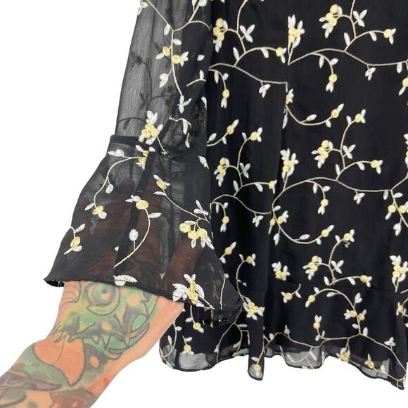 La Maison Talulah Night Spark Floral Chiffon Mini Dress Size XL - Picture 9 of 9